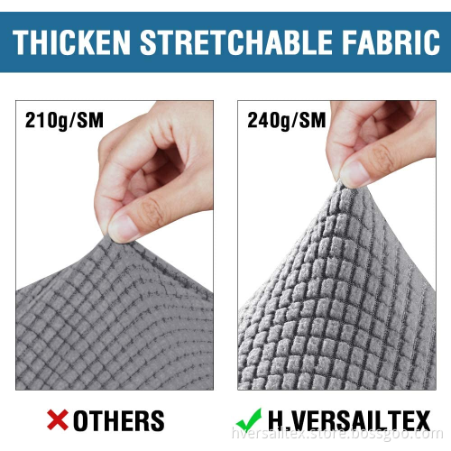 Jacquard Knitted Spandex 3 Pieces Stretch Sofa Cover